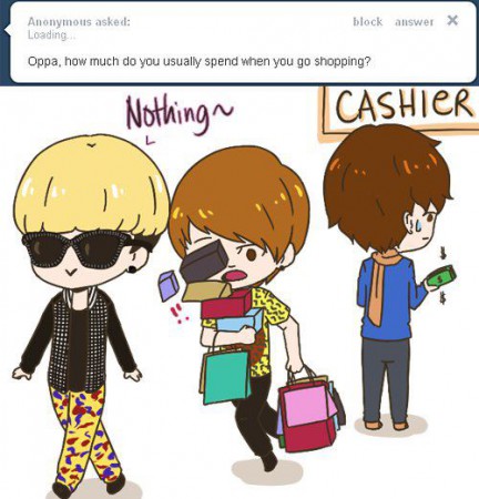 Key compra,JongHyun carga y pobre MinHo paga x'DD